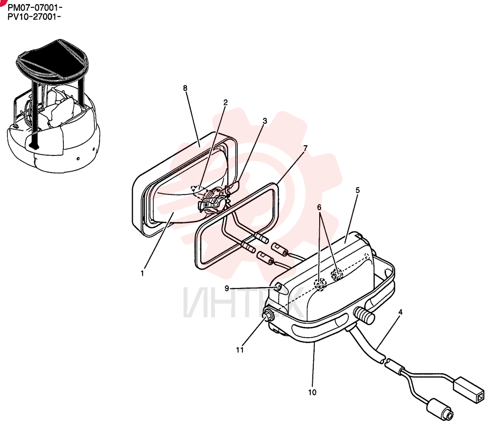 LIGHT ASSY. PW80S00003F1
