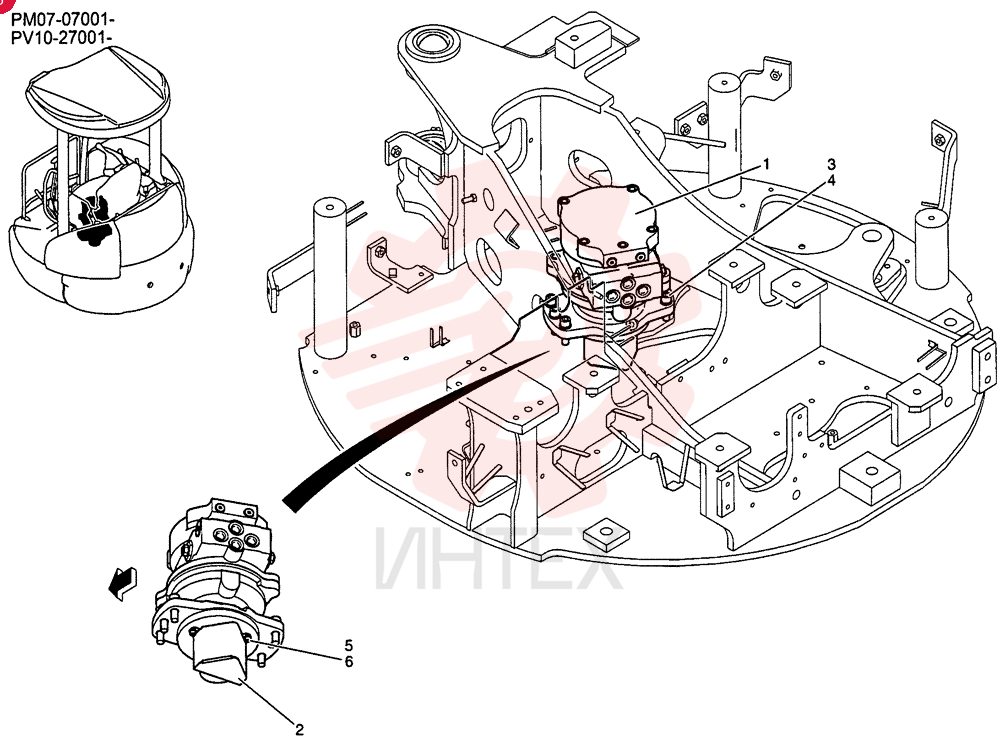 MOTOR INSTAL, SLEWING PM32W00005F1