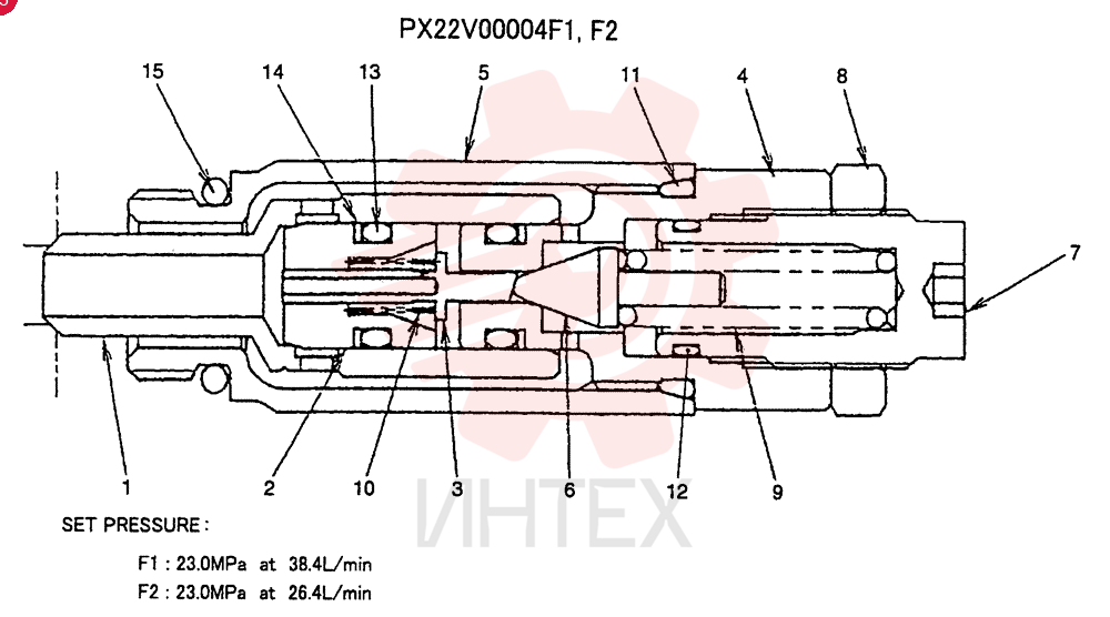 VALVE PRESSURE RELIE PX22V00004F1