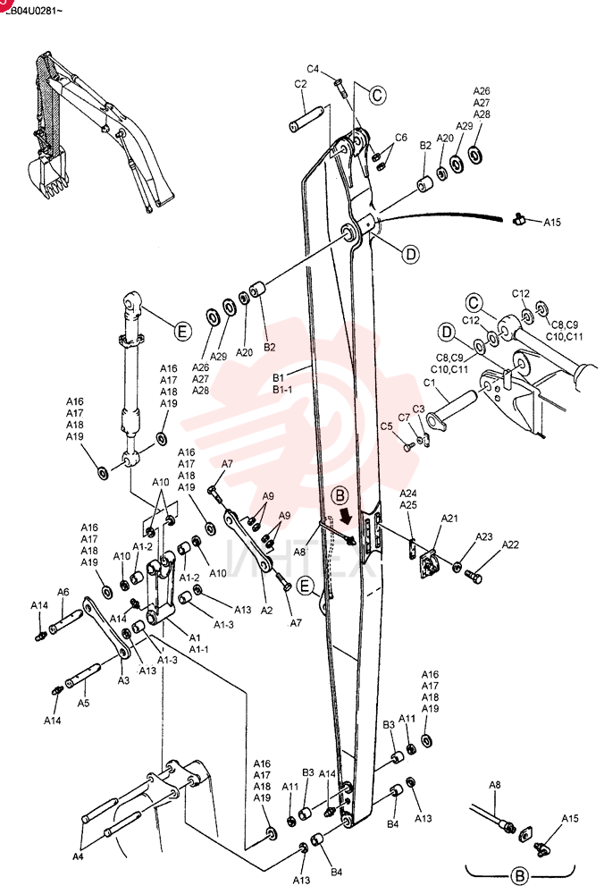 ARM GROUP (LR) (JEWELL) Replaces LB12BU0002F1