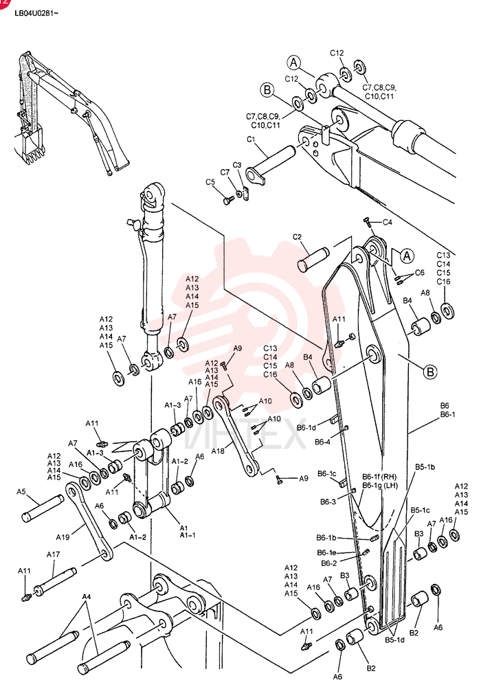ARM GROUP (N&B) Replaced by LB12B00018F4