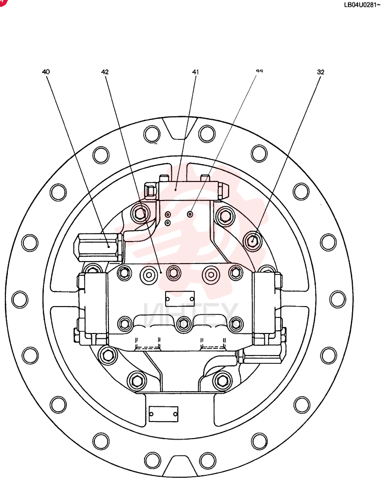 HYDRAULIC MOTOR LB15V00003F1 (1)