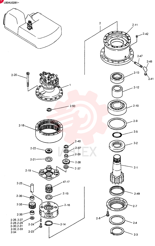 HYDRAULIC MOTOR LB15V00009F1 (2)