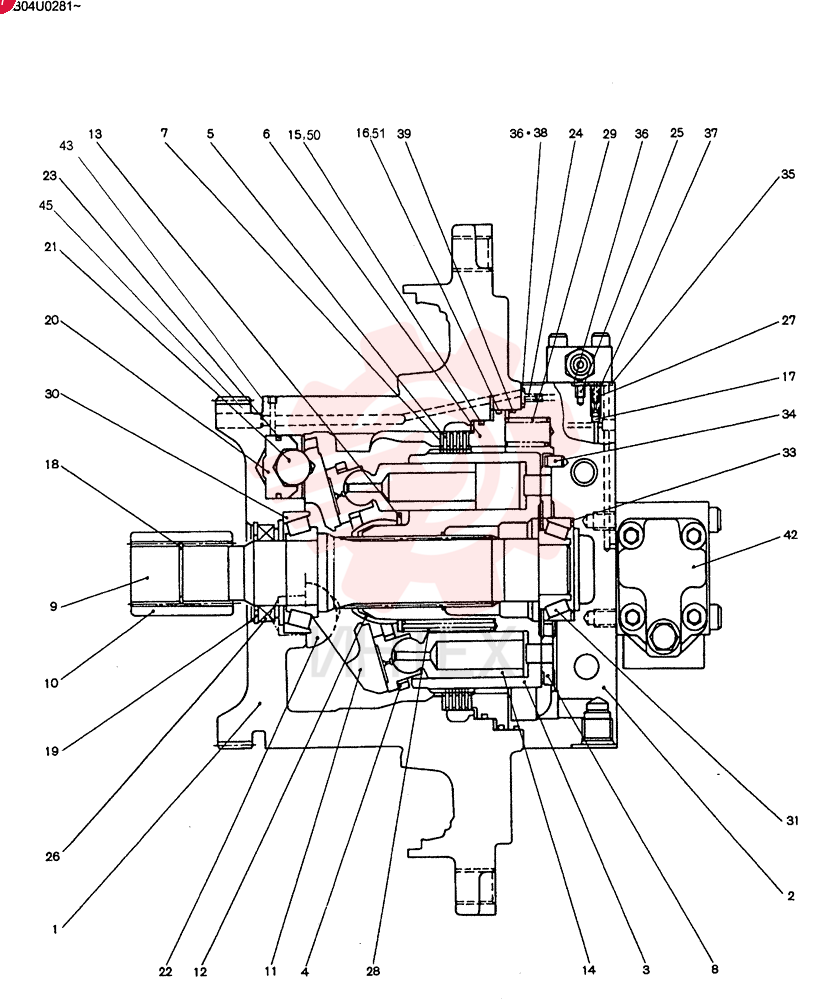 HYDRAULIC MOTOR LB15V00003F1 (2)