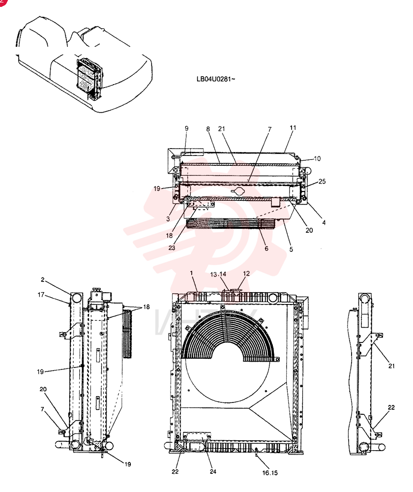 RADIATOR LB05P00012F1