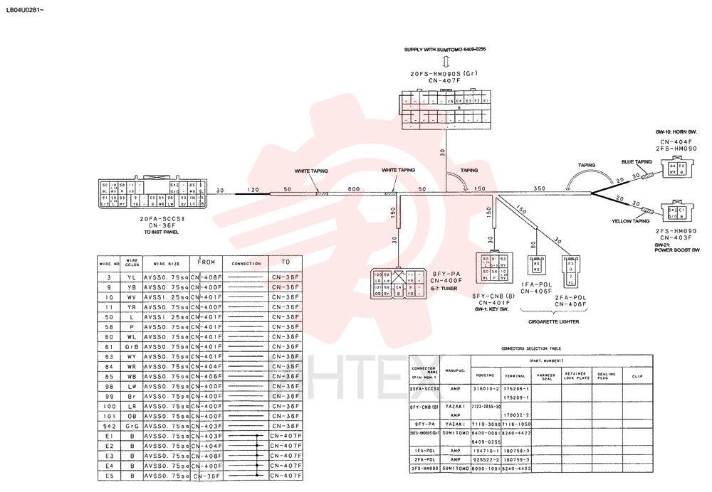 WIRE HARNESS YN13E00074F3 (3)