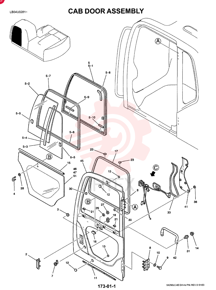 DOOR ASSY. YN51C00010F2