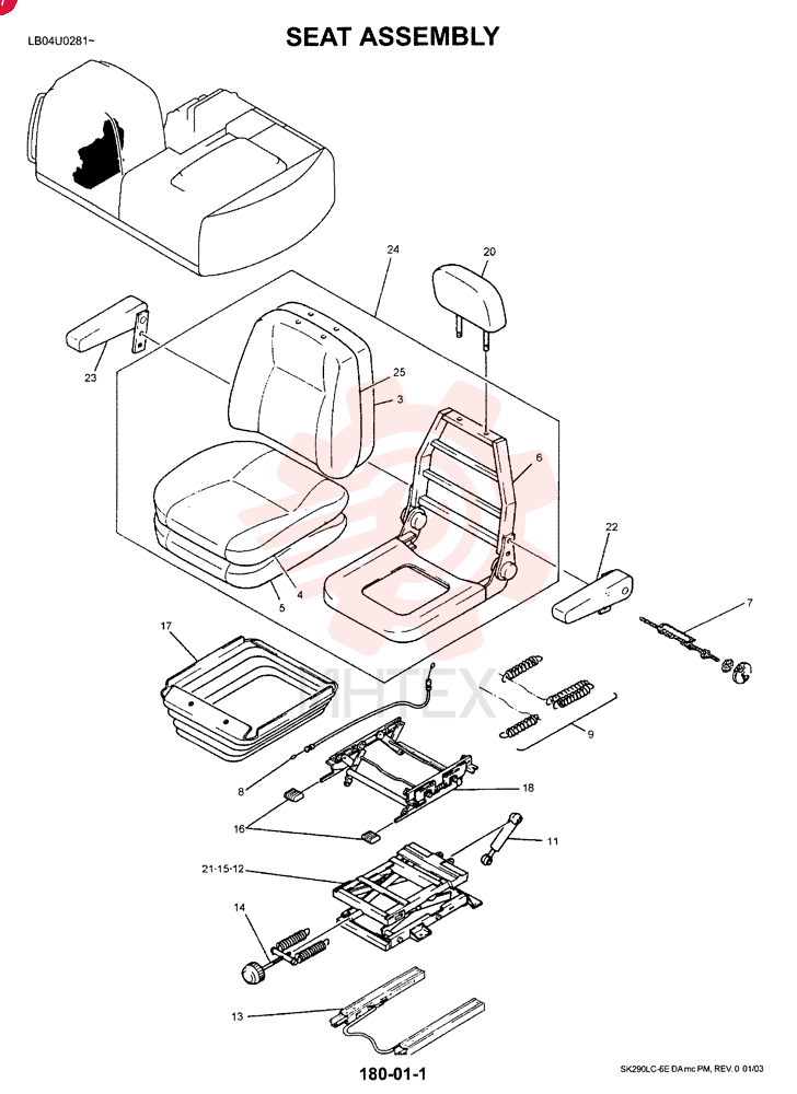 DRIVER SEAT LC25M00001F2