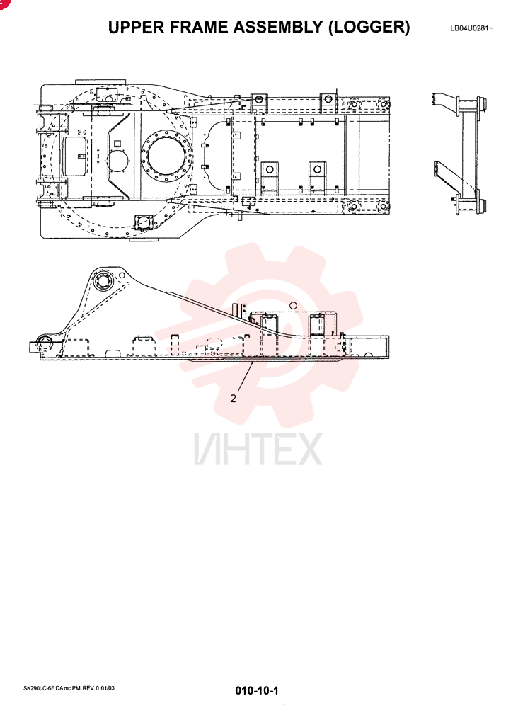 FRAME ASSY, UPPER (LOGGER) LB52FU0010F1