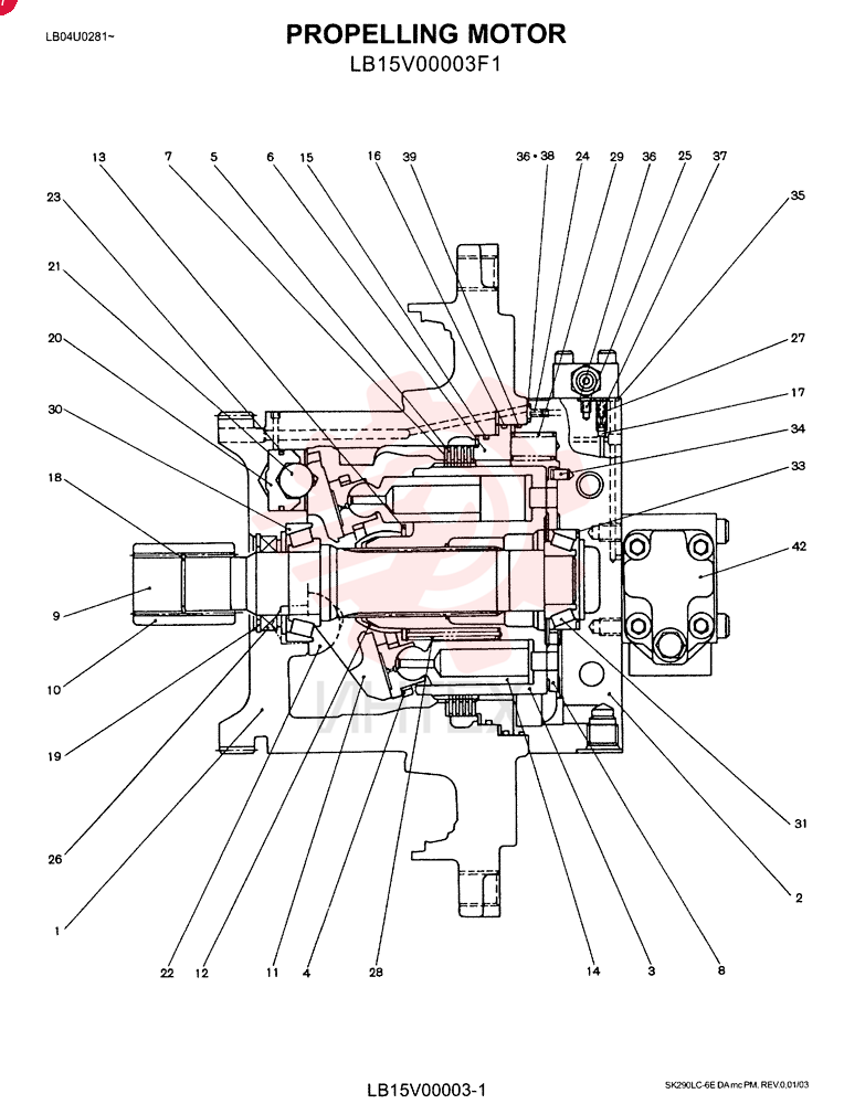 HYDRAULIC MOTOR LB15V00003F1