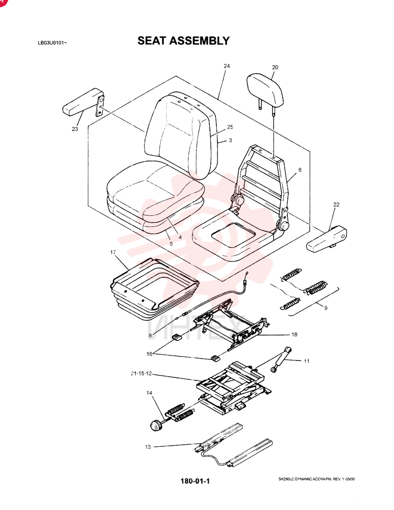 DRIVER SEAT LC25M00001F2