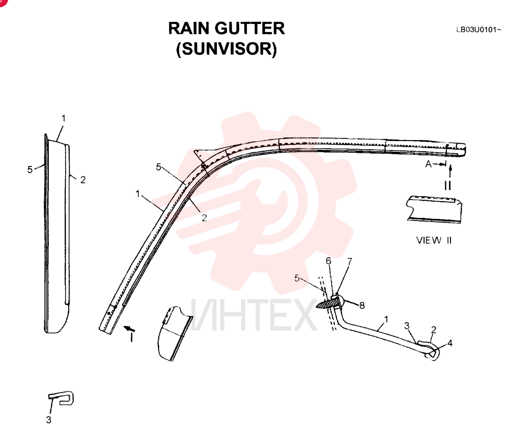 GUTTER YN55C01013F1