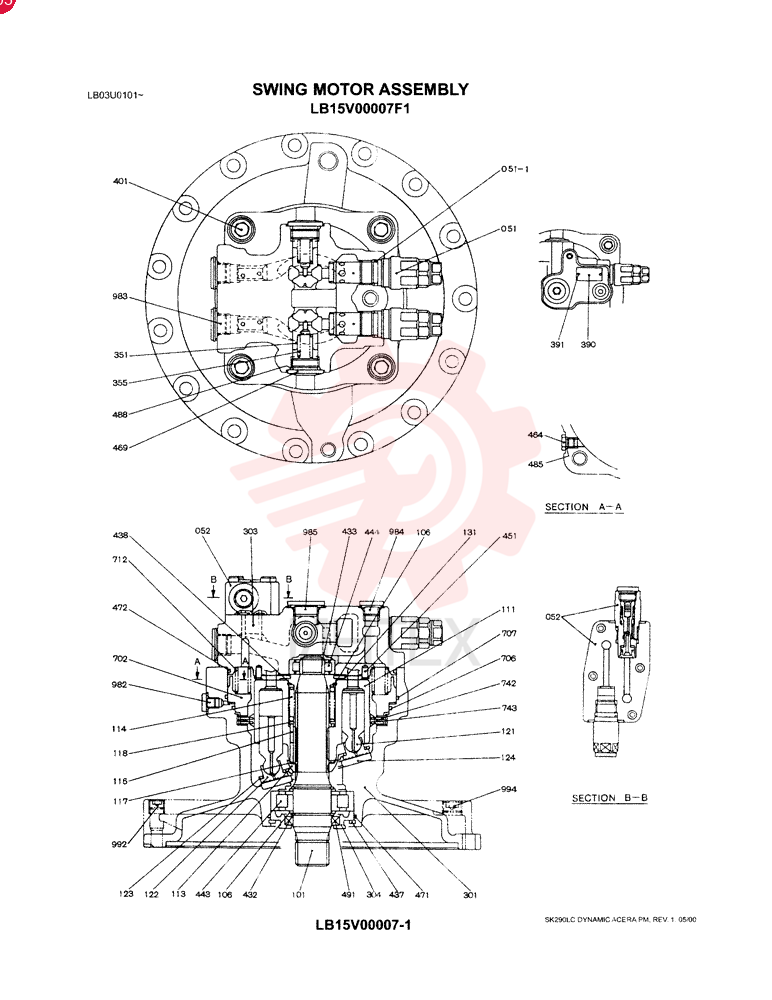 HYDRAULIC MOTOR LB15V00007F1 (1)