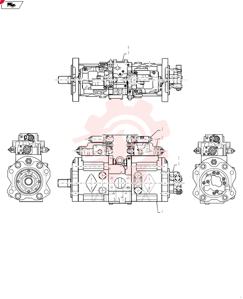 HYDROSTATIC PUMP LB10V00005F1