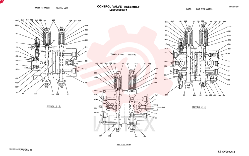 VALVE ASSY, CONTROL LB30V00006F1 (3)