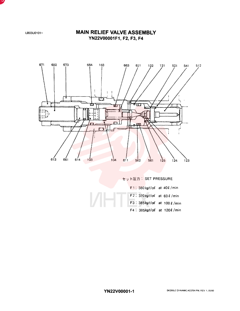 VALVE PRESSURE RELIE YN22V00001F1