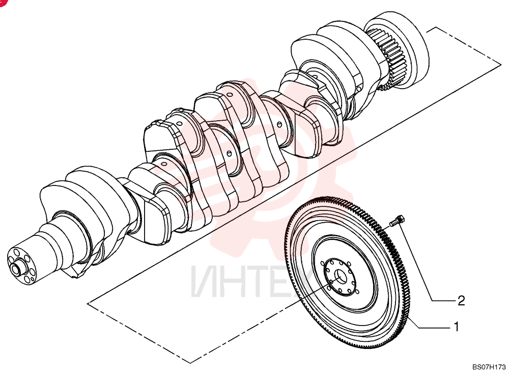 ENGINE FLYWHEEL 2855990