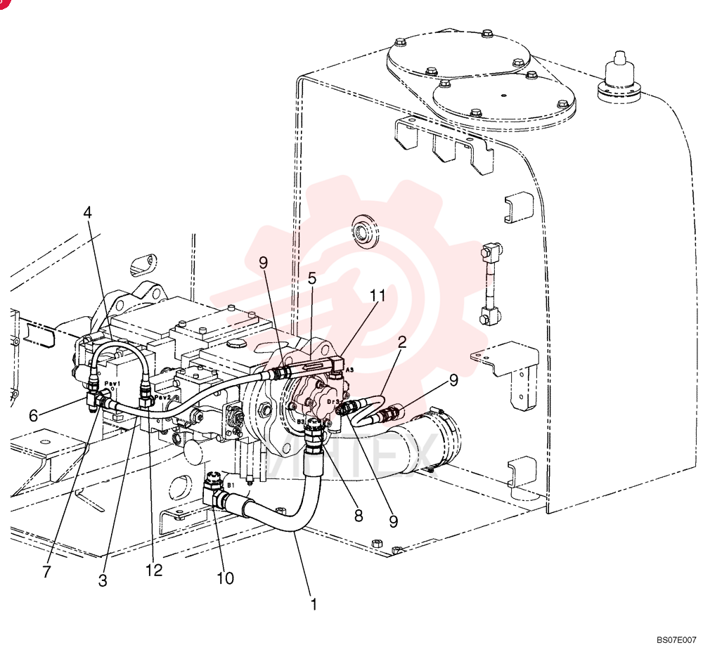 HOSE ZX22M12048