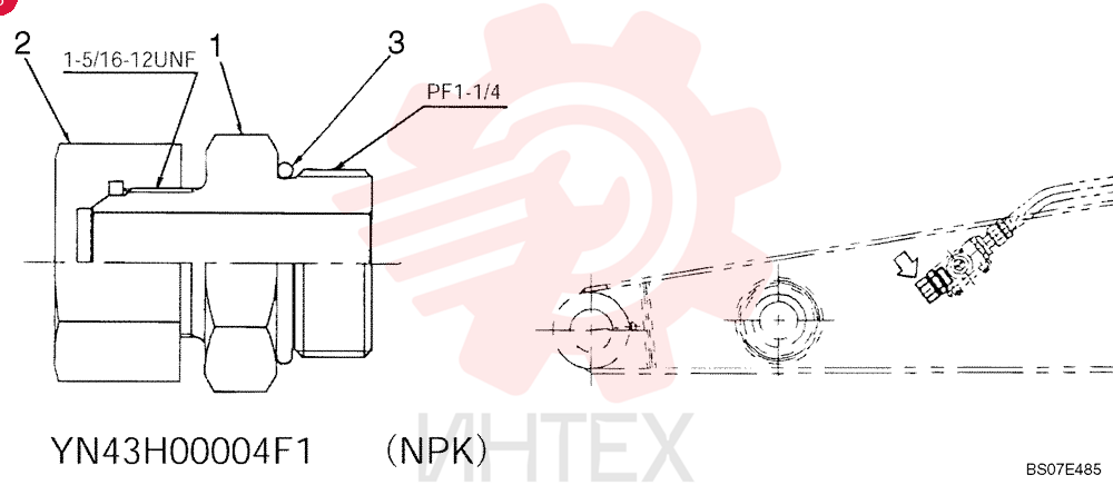 HYD CONNECTOR YN43H00004F1