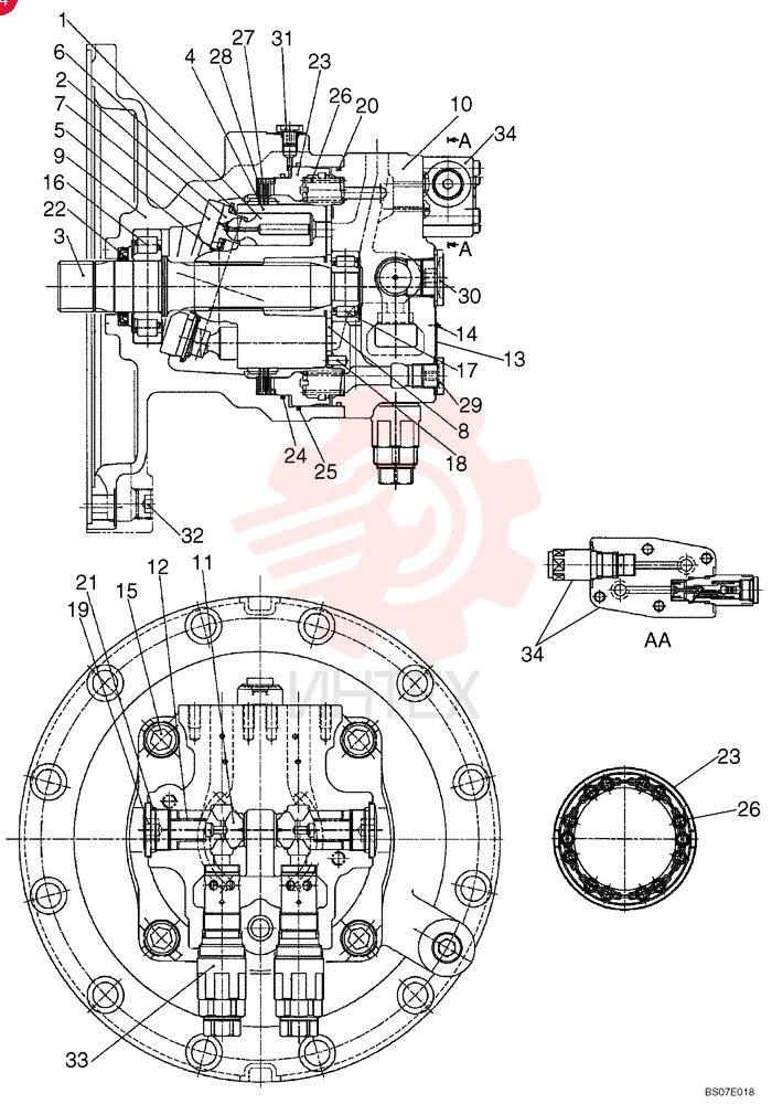 HYDRAULIC MOTOR LC15V00022F1