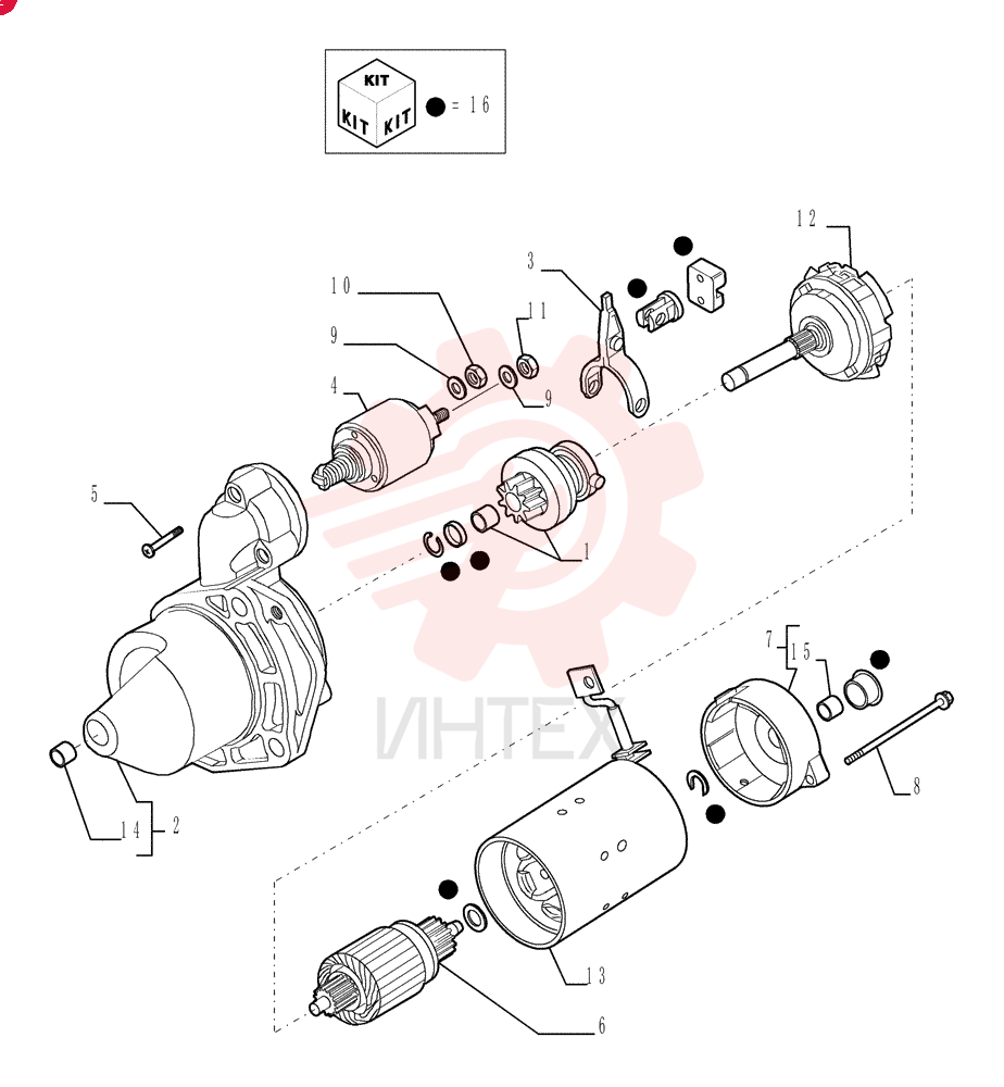 STARTER MOTOR 2852478 (2)