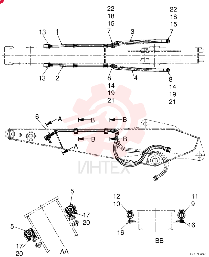 TUBE,1283.3, 77.4 mm L LB43H01028P1 (2)