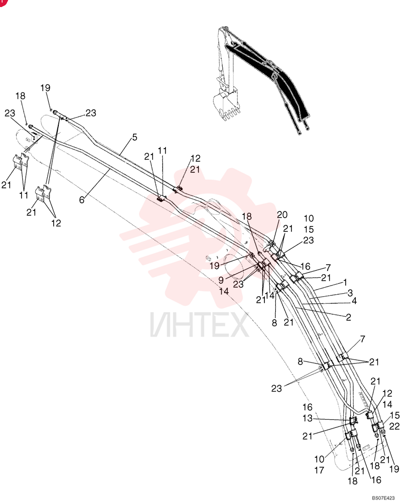 TUBE,2854.4, 413.4 mm L LB42H01200P1 (1)