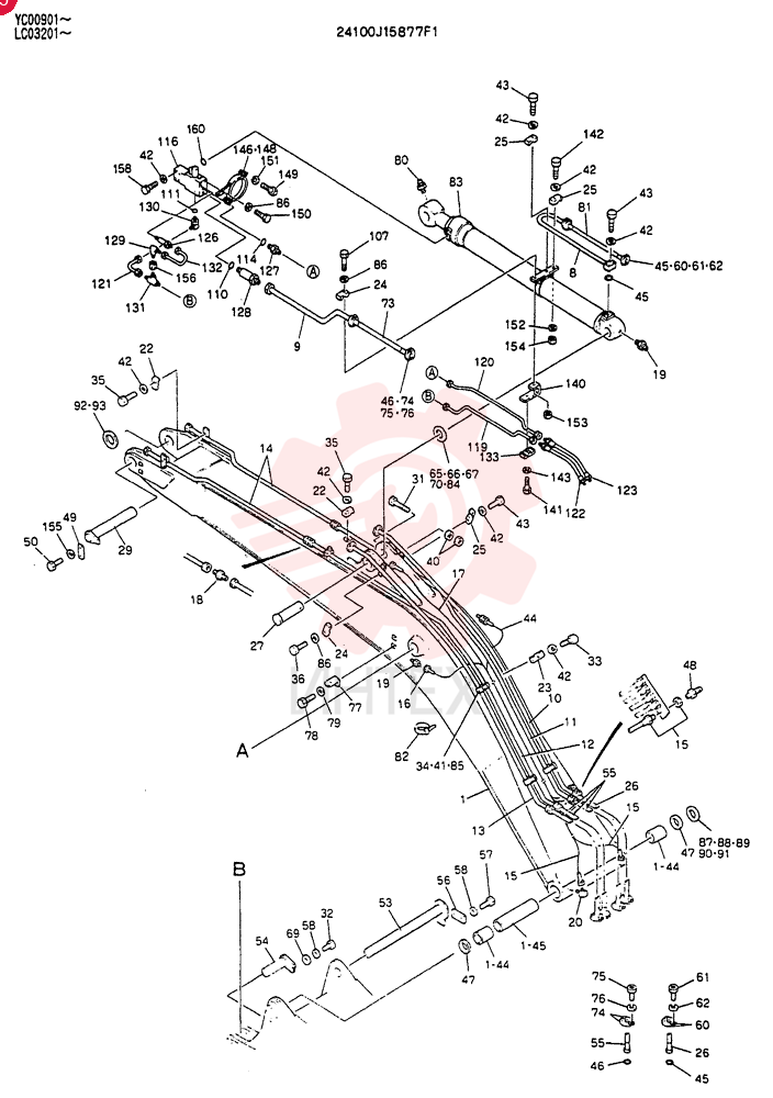BOOM ASSY, 6.47M 24100J15877F1 (2)