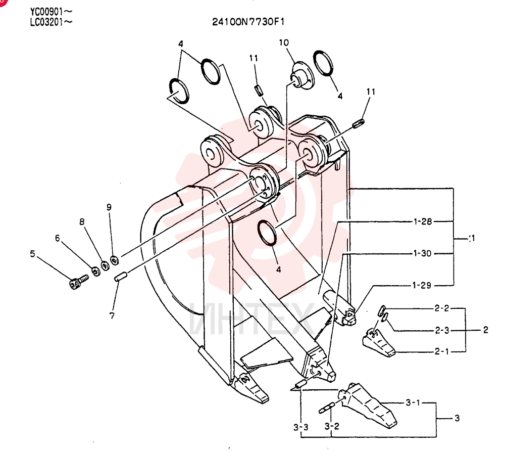 BUCKET ASSY 24100N7730F1