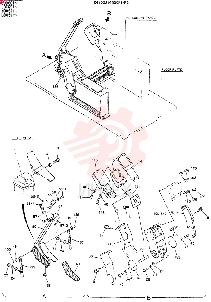 CONTROL ASSY, Serial Range: YC00901-YC00987 24100J14656F1 (1)