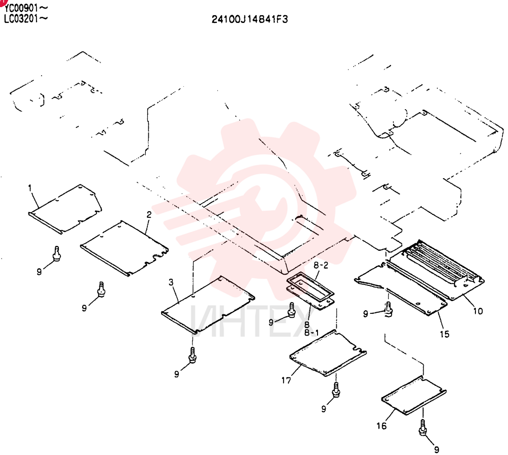 COVER ASSY.UNDER 24100J14841F3