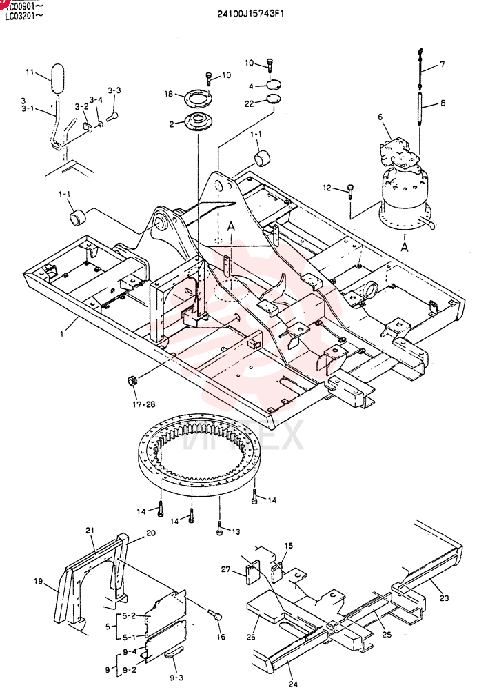 FRAME ASSY, UPP 24100J15743F1
