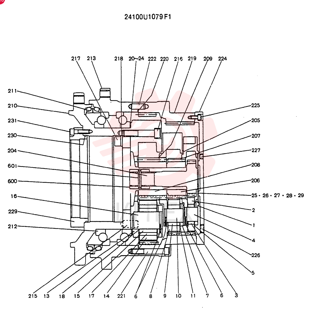HYDRAULIC MOTOR 24100U1079F1