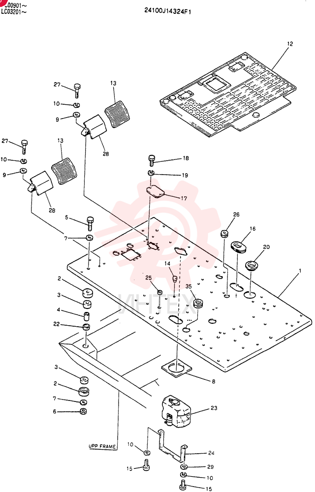PLATE ASSY,FLOOR 24100J14324F1