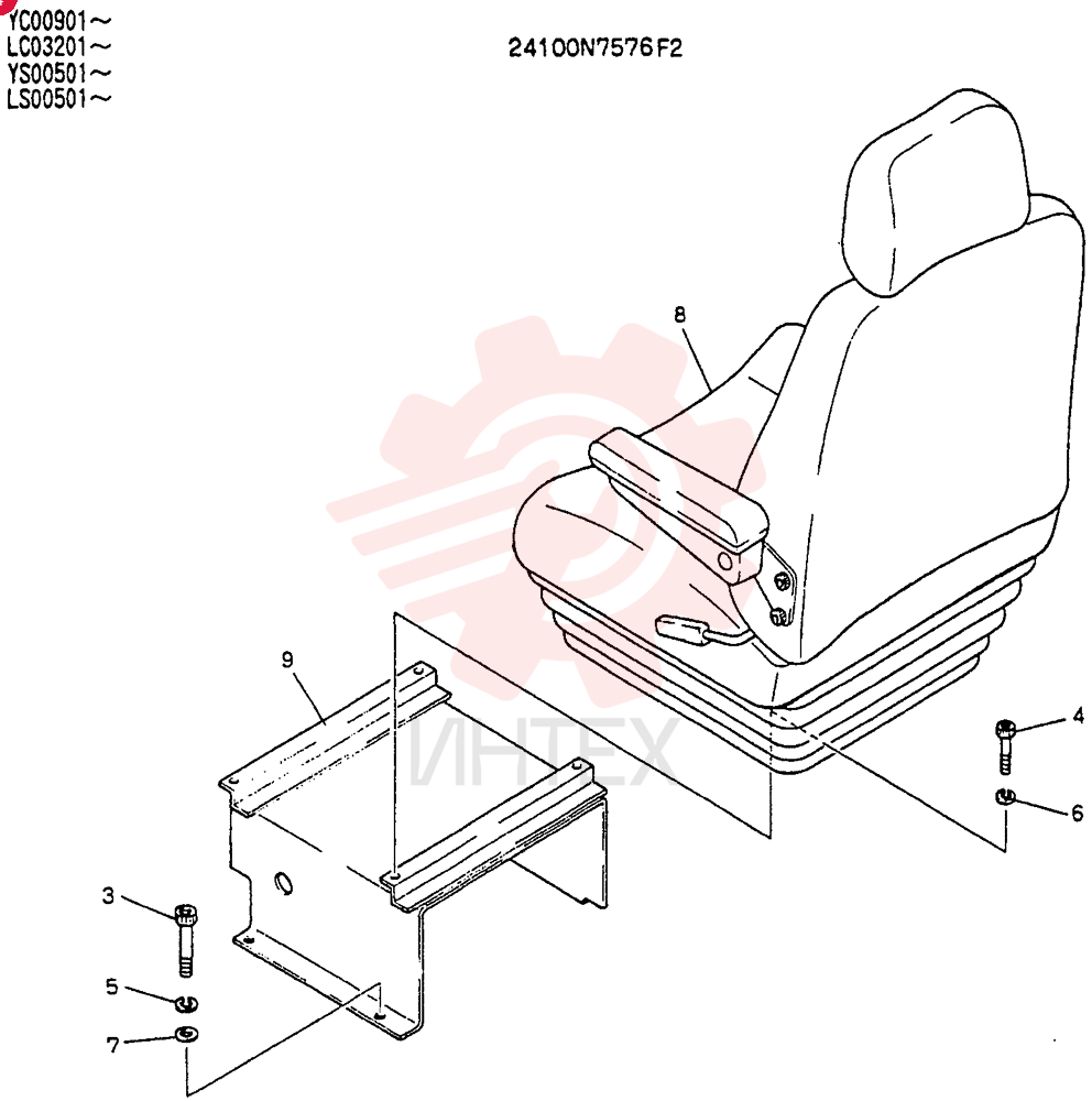 SEAT ASSY 24100N7576F2