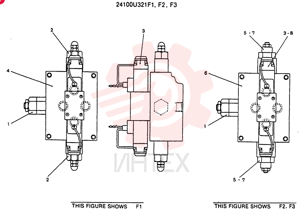 Схема (SK300-2) - MARK III EXCAVATOR ASN LC03201 (1/93-12/03) 24100U321F1