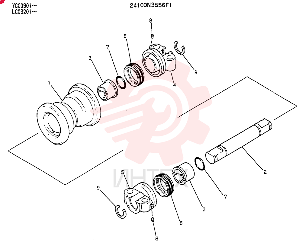 TRACK ROLLER 24100N3856F1