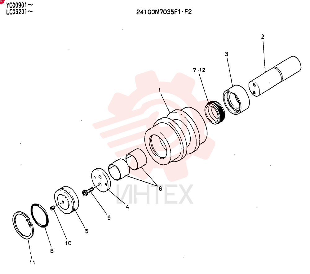 TRACK ROLLER 24100N7035F1
