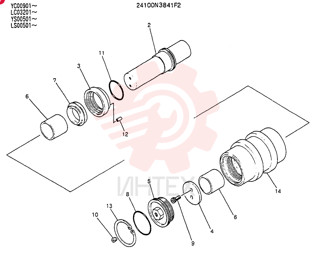 TRACK ROLLER 24100N3841F2