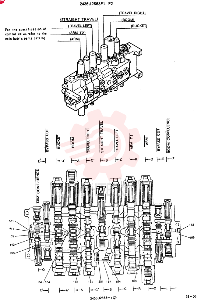 VALVE ASSY. CONTROL 2436U2668F1 (1)