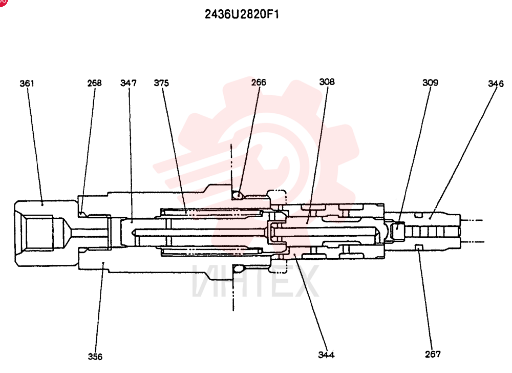 VALVE PRESSURE RELIE 2436U2820F1
