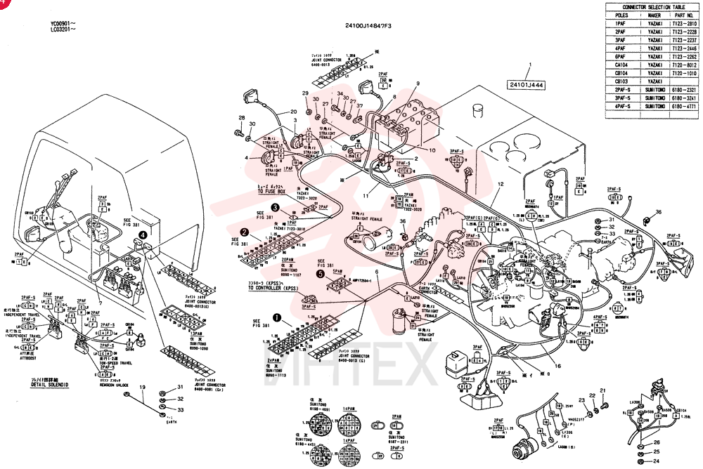 WIRING ASSY. ELEC 24100J14847F3
