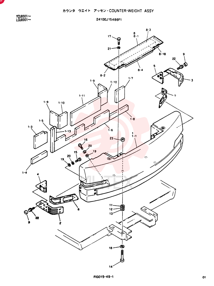 COUNTER-WEIGHT ASSY 24100J15486F1
