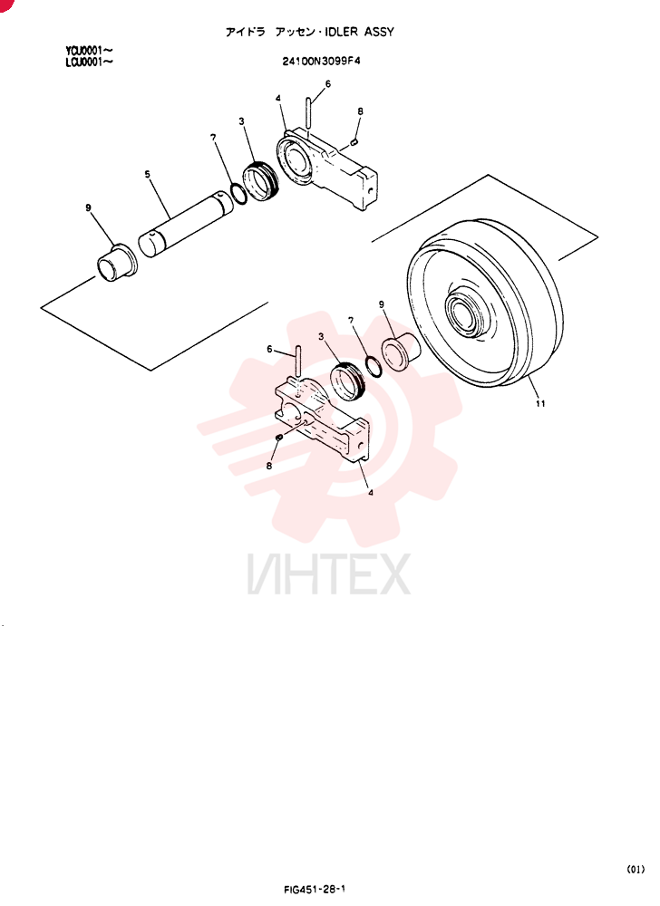 IDLER WHEEL 24100N3099F4
