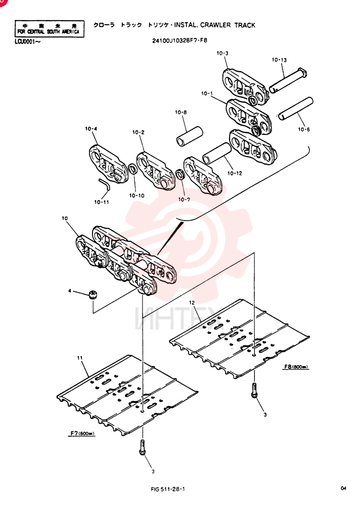 INSTAL, CRAWLER TRACK 24100J10328F7