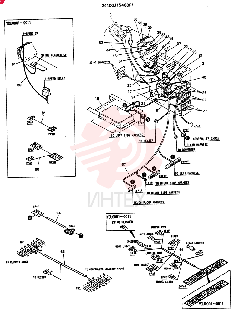 PANEL ASSY, INST 24100J15460F1 (3)
