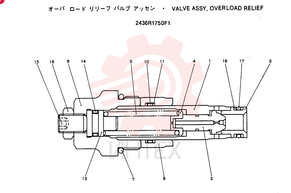 VALVE ASSY, OVERLOAD RELIEF 2436R1750