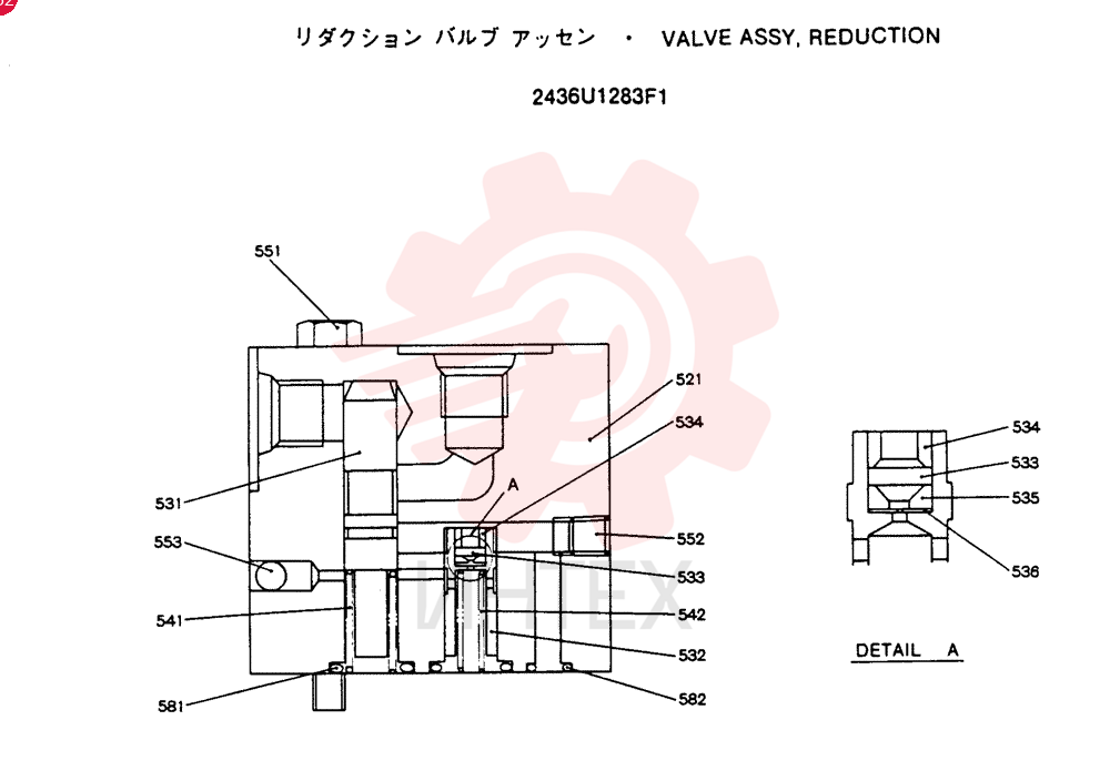 VALVE PRESSURE RELIE 2436U1283F1
