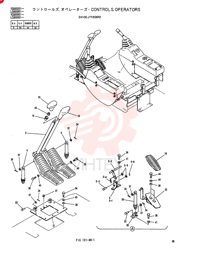 CONTROLS, OPERATORS 24100J17208F2