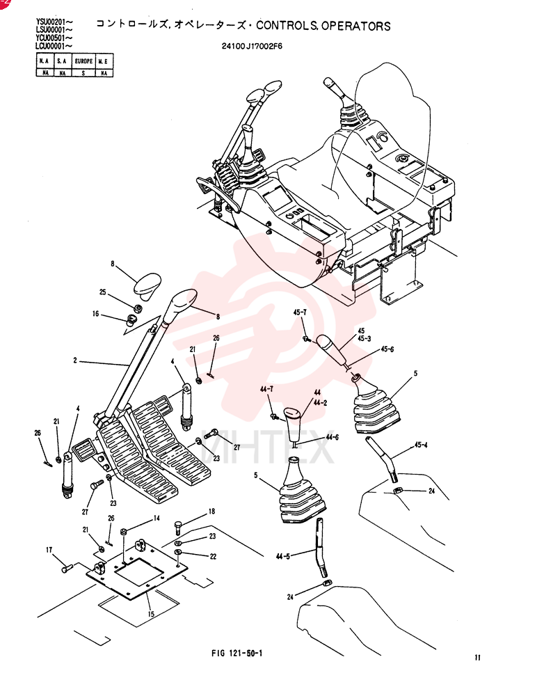 CONTROLS, OPERATORS 24100J17002F6